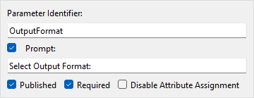 Parameter configuration